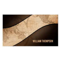 Old Globe Map Business Cards