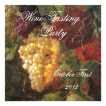 OLD GRAPE VINEYARD  WINE TASTING PARTY INVITATION