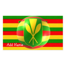 Old Hawaiian Flag With Bubble Business Card