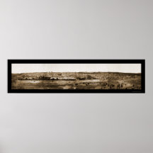 Old Jerusalem Panview Photo 1865 Poster
