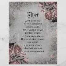 Old Key and Roses Personalised Flyer