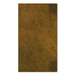 old leather book cover business card template