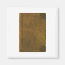 old leather book cover refrigerator magnets