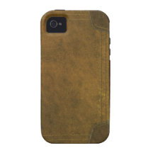 old leather book cover vibe iPhone 4 covers