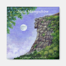 OLD MAN OF THE MOUNTAIN New Hampshire Art Magnet