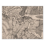 Old Map Atlas Altamaha River Georgia USA Brown Art Photo