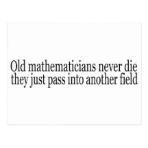 Old Math to Field Postcards