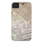 Old Newspaper Reporter iPhone 4 Case