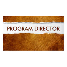 Old Paper Program Director Business Card