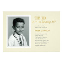 Old Photo Surprise Birthday Invitations - Light invitations