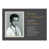 Old Photo Surprise Birthday Party Invitations invitations