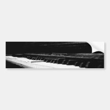 Old Piano Bumper Sticker