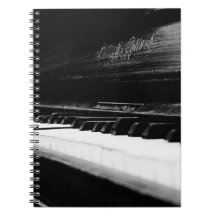 Old Piano Spiral Note Books