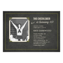 Old Picture Surprise Birthday Invitations (Dark) invitations