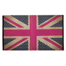 Old Pink Union Jack Flag  iPad Folio Case
