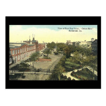 Old Postcard, Cotton Row, Savannah, Georgia