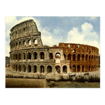 Old Postcard, Rome, the Colosseum