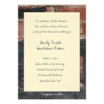 Old Red Brick Wedding Invitation