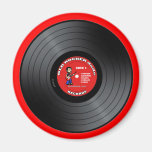 Old Rocker Dude Vinyl Record Magnet