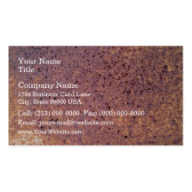 Old Rusty Metal Texture Business Card