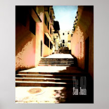 Old San Juan alley Print