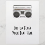 Old School Boombox Radio Flyer Design
