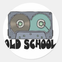 old school cassette tape sticker