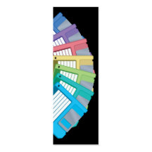 old school floppy discs bookmark business card