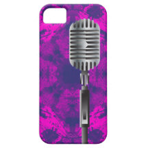 Old school microphone iPhone 5 etui