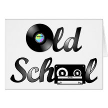 Old School Music Media Greeting Card