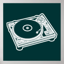 Old School Turntable Print