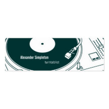 Old School Wax / Turntable Business Card