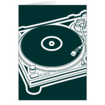 Old School Wax / Turntable Card
