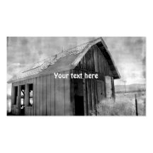 Old shack construction, demolition, moving, business card templates