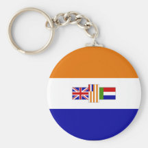 Old South African Flag Key Chain