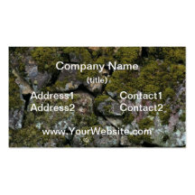Old Stone Wall and Moss Business Card