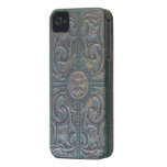 Old Tooled Leather Relic Case-Mate iPhone 4 Case