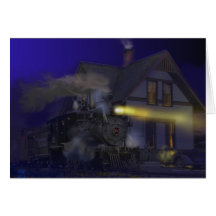 Old Trains and Old Friends Somehow Go Together Greeting Card