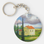 Old Tuscany Farmhouse Keychain