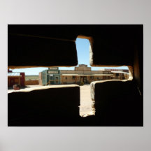 old west bar window posters