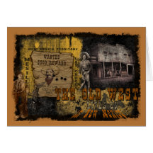 Old West Lives On Greeting Card