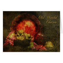 Old World Charm Greeting Card