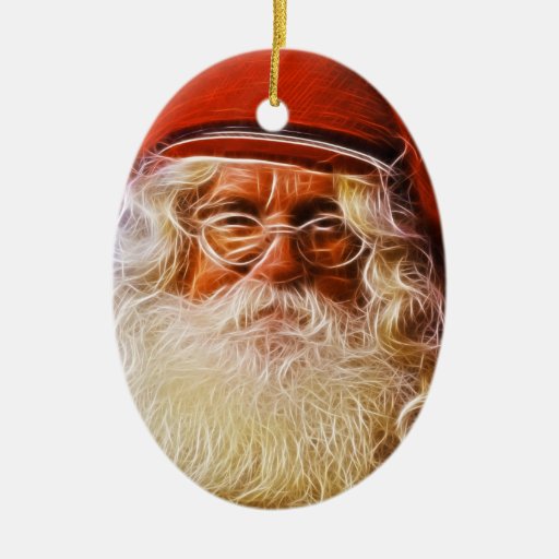 Old World Father Christmas Santa Claus Portrait Christmas Ornament