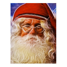 Old World Father Christmas Santa Claus Portrait Post Cards