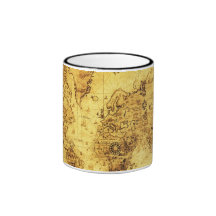 Old World Map Mugs
