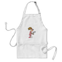 Older Tennis Lady Apron
