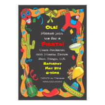 Ole! Mexican Fiesta Party Invitation