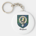 Oliphant Clan Crest Badge Tartan Keychains
