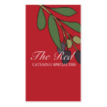 olive branch chef catering business card, The R... business cards