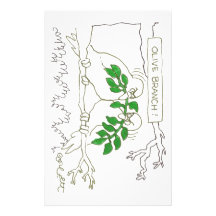 Olive branch! custom stationery